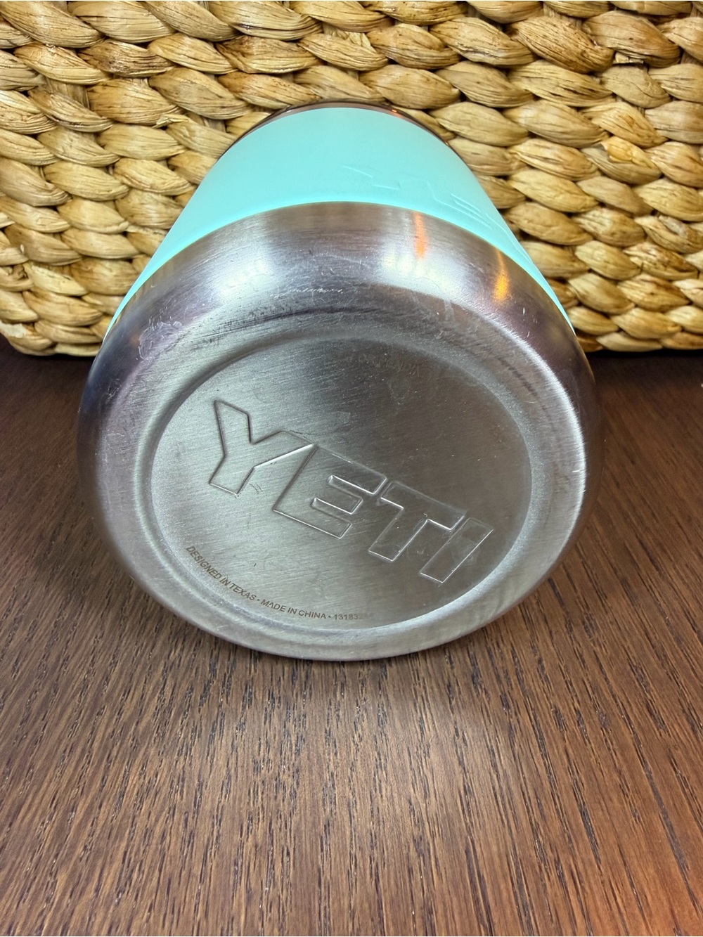 Yeti Seafoam Green Insulated Rambler Lowball Tumbler with standard lid - Picture 4 of 6